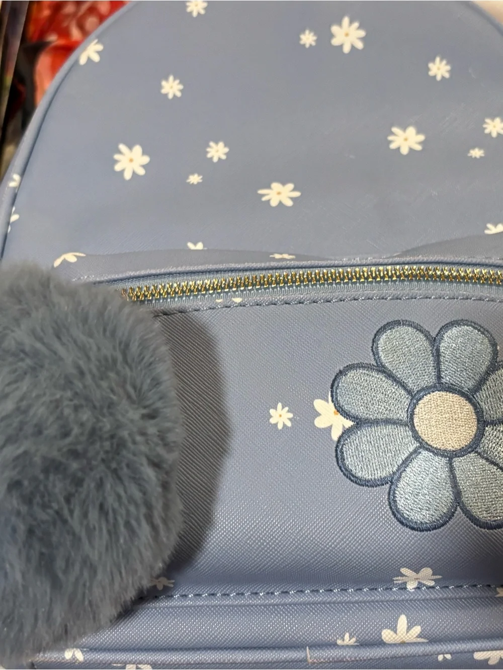 Tweem mini blue Daisy backpack